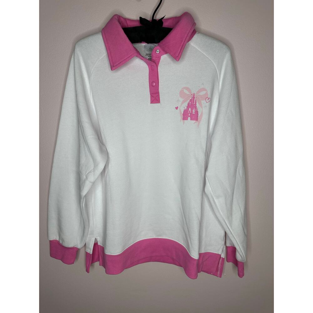 Disney Parks Walt Disney World Pink Pullover Sweatshirt - Picture 3 of 7